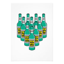 ten pin beer bowling humour personalized announcements