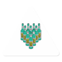 ten pin beer bowling humour stickers