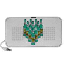 ten pin beer bowling humour travelling speakers