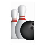 ten pin bowling business card template