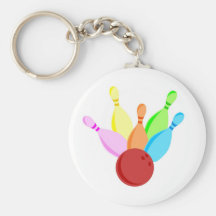 Ten Pin Bowling Keychain