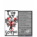 ten reasons you might be a scorpio t-shirts