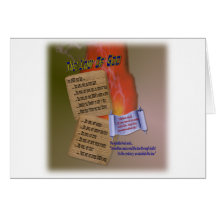 Ten Words Greeting Card