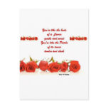 Tender and sleek postcards