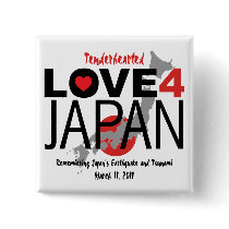 Tenderhearted Love 4 Japan Pinback Button