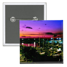 Tenerife, Playa De Las Americas, Puerto Colon Pinback Button