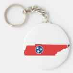 Tennessee Flag Map Key Chains