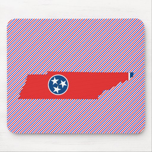 Tennessee Flag Map Mousepad