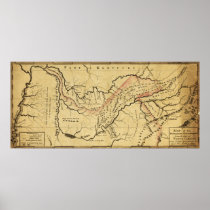 Tennessee GovernmentPanoramic MapTennessee Posters
