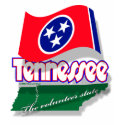 Tennessee mapflag shirt F/B