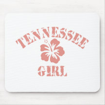 Tennessee Pink Girl Mousepads