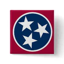 Tennessee State Flag Pinback Button