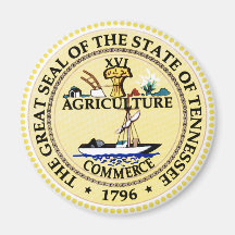 Tennessee State Seal Refrigerator Magnets