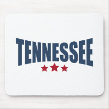 Tennessee Three Stars Design Mouse Pad