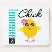 Tennessee USA Chick Mouse Mats