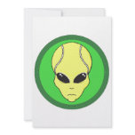 tennis alien head graphic personalized invite