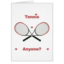 Tennis Anyone Greeting Cards