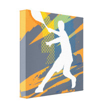 Tennis art canvas print design for home or club