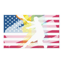 Tennis art painting on canvas canvas print