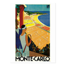 Tennis at Monte Carlo Post Cards
