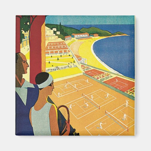 Tennis at Monte Carlo Refrigerator Magnets