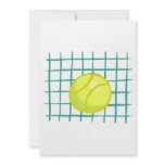 tennis ball and net simple graphic invitations