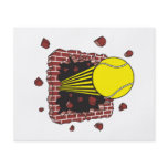 tennis ball breaking through brick wall flyer design