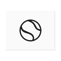 Tennis ball canvas prints