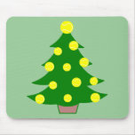 Tennis Ball Christmas Tree mousepads