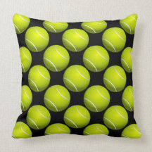 Tennis Ball Design Throw Pillow
