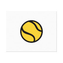 Tennis ball gallery wrapped canvas