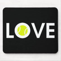 Tennis Ball LOVE Mouse Pad