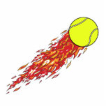 tennis ball on fire flames photo sculpture