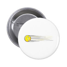 Tennis Ball Swish Pinback Buttons