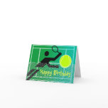 Tennis Birthday Card