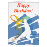 Tennis Birthday Card