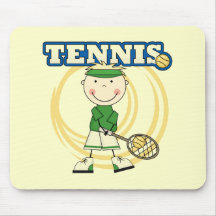 TENNIS - Blonde Boy T-shirts and Gifts Mouse Pads