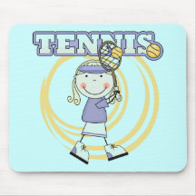 TENNIS - Blonde Girl Tshirts and Gifts Mouse Pad