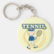 TENNIS - Brunette Boy Tshirts and Gifts Key Chains