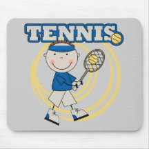 TENNIS - Brunette Boy Tshirts and Gifts Mousepad