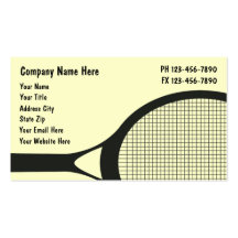 Tennis Business Cards