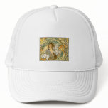 Tennis Cap:  Art Nouveau - Language of Flowers Mesh Hats