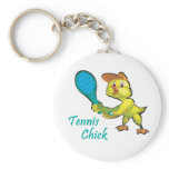 tennis chick keychains