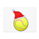 Tennis Christmas postcards
