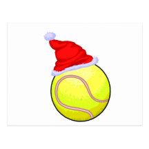 Tennis Christmas Postcards