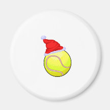 Tennis Christmas Refrigerator Magnets