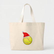 Tennis Christmas Tote Bag