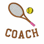 Tennis Coach Shirt Embroidered Tennis Motif embroidered shirts