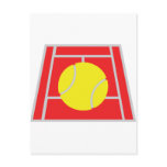 tennis court icon postcards