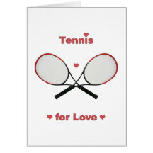 Tennis For Love Cards